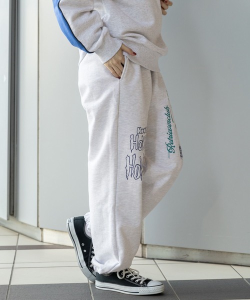 Retriever Club（レトリーバークラブ）の「【UNISEX】Retriever Club／マルチLOGOパンツ（ウラケ）　2992260（スウェットパンツ・レディース・ブラック/グレー・MEDIUM/LARGE）」の7枚目の写真