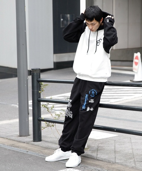 Retriever Club（レトリーバークラブ）の「【UNISEX】Retriever Club／マルチLOGOパンツ（ウラケ）　2992260（スウェットパンツ・レディース・ブラック/グレー・MEDIUM/LARGE）」の8枚目の写真