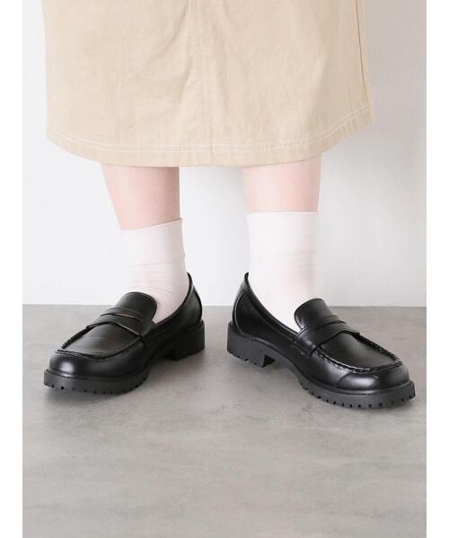 ehka sopo（エヘカソポ）の「コインローファー（ローファー・レディース・ブラック/ブラウン・L/M）」の2枚目の写真