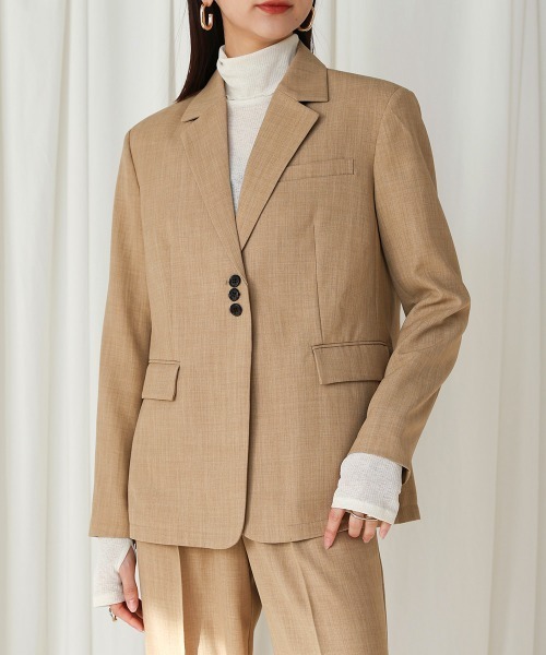 CIEL'AIR(シエルエアー)の「SLIT JACKET(その他アウター・レディース・グレー/ベージュ・FREE)」の12枚目の写真