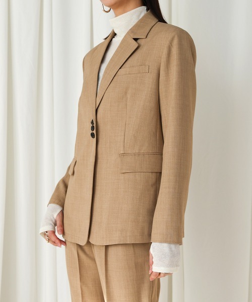 CIEL'AIR(シエルエアー)の「SLIT JACKET(その他アウター・レディース・グレー/ベージュ・FREE)」の14枚目の写真