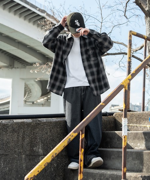 kutir（クティール）の「ビックアソートチェックシャツ（シャツ/ブラウス・メンズ・ライトブルー/ブルー/グレー/グリーン・SMALL/MEDIUM/LARGE）」の10枚目の写真