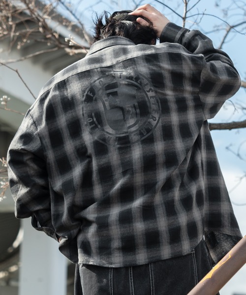 kutir（クティール）の「ビックアソートチェックシャツ（シャツ/ブラウス・メンズ・ライトブルー/ブルー/グレー/グリーン・SMALL/MEDIUM/LARGE）」の8枚目の写真