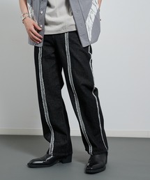 VI E DIT（ヴィエディット）の「フリンジラインストレートデニム（デニムパンツ）」