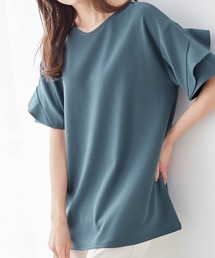 フリル袖Tシャツチュニック