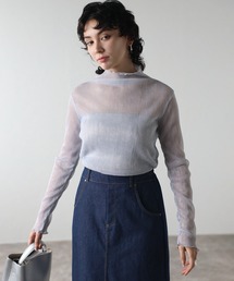 【2024 S/S 新作】ラメシアートップス