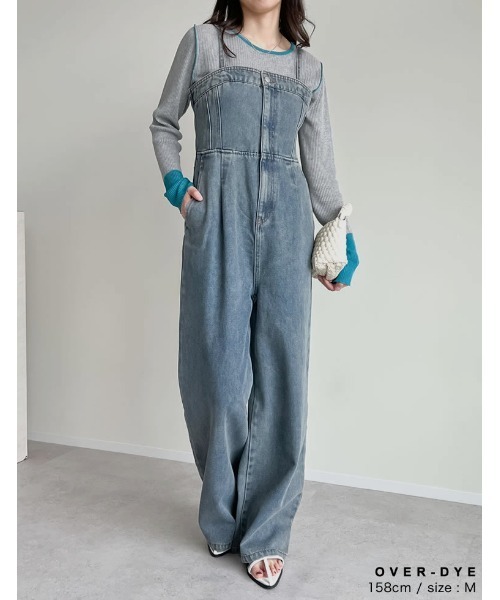 セール】[低身長/高身長サイズ有][着痩せ＆脚長効果]コットンデニム