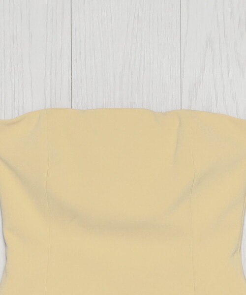 H BEAUTY&YOUTH UNITED ARROWS(エイチビューティーアンドユースユナイテッドアローズ)の「<H>ダブルクロスベアトップ(チューブトップ・レディース・ブラック/イエロー・S/M)」の3枚目の写真