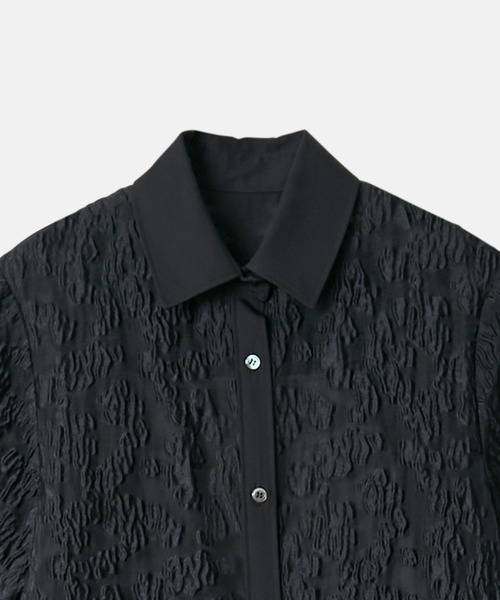 LE CIEL BLEU(ルシェルブルー)の「シアージャカードドレス / Sheer Jacquard Dress(ワンピース・レディース・ブラック/ブルー/グレー・36)」の9枚目の写真