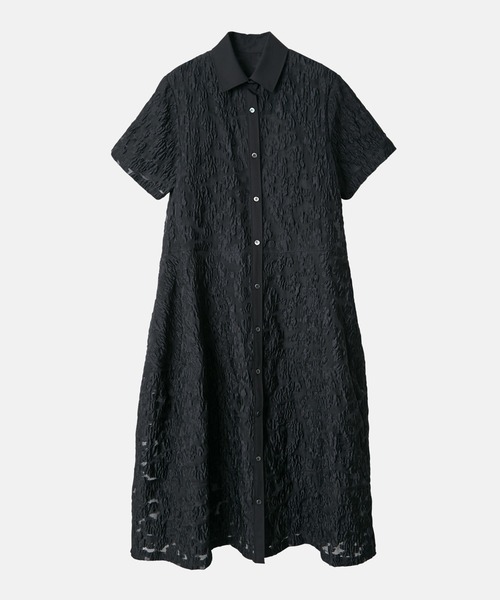 LE CIEL BLEU(ルシェルブルー)の「シアージャカードドレス / Sheer Jacquard Dress(ワンピース・レディース・ブラック/ブルー/グレー・36)」の12枚目の写真