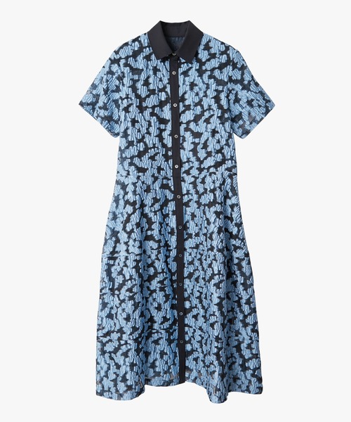 LE CIEL BLEU(ルシェルブルー)の「シアージャカードドレス / Sheer Jacquard Dress(ワンピース・レディース・ブラック/ブルー/グレー・36)」の6枚目の写真