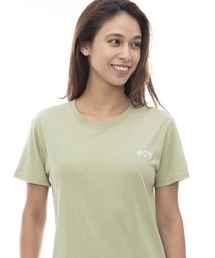 BILLABONG レディース ONE POINT ARCH LOGO TEE Ｔシャツ 【2024年春夏モデル】/ビラボンワンポイントロゴ半袖Tシャツ