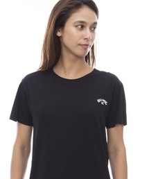BILLABONG レディース ONE POINT ARCH LOGO TEE Tシャツ 【2024年春夏モデル】/ビラボンワンポイントロゴ半袖Tシャツ