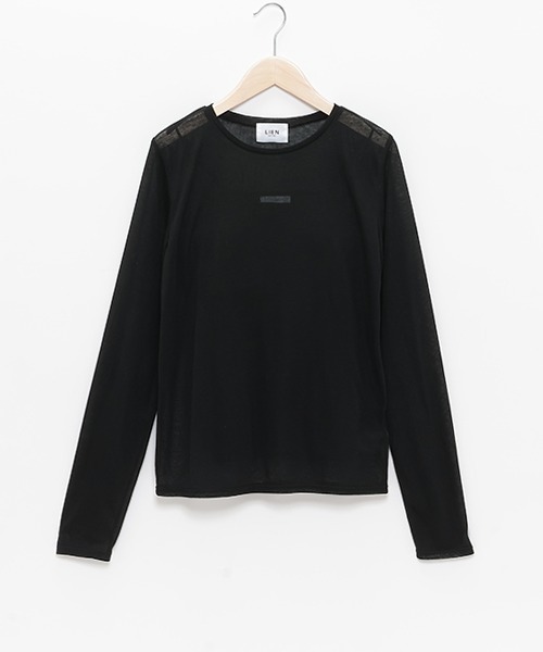petit main LIEN(プティマインリアン)の「【LADIES】シアーTシャツ・ブラトップつき(Tシャツ/カットソー・レディース・アイボリー/ライトベージュ/ブラック・FREE)」の17枚目の写真