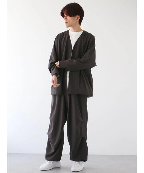 CRAFT STANDARD BOUTIQUE（クラフトスタンダードブティック）の「【機能素材】ドルマンカーディガン（カーディガン/ボレロ・メンズ・チャコールグレー/カーキ/グレイッシュベージュ・XL/L/M）」の16枚目の写真