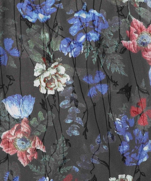 ScoLar（スカラー）の「141655：花柄×チュール重ねパンツ（その他