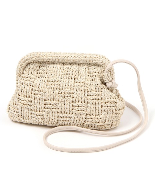 LAKOLE(ラコレ)の「ペーパー2WAYがま口ショルダーバッグ / 996445(ショルダーバッグ・レディース・ブラック/アイボリー・FREE)」の9枚目の写真