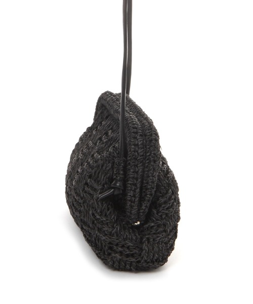 LAKOLE(ラコレ)の「ペーパー2WAYがま口ショルダーバッグ / 996445(ショルダーバッグ・レディース・ブラック/アイボリー・FREE)」の5枚目の写真