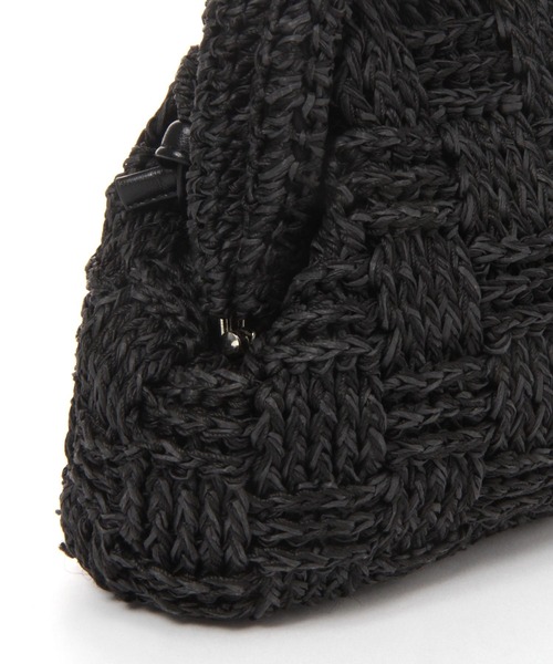 LAKOLE(ラコレ)の「ペーパー2WAYがま口ショルダーバッグ / 996445(ショルダーバッグ・レディース・ブラック/アイボリー・FREE)」の17枚目の写真