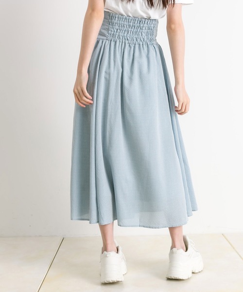 OLIVE des OLIVE(オリーブデオリーブ)の「ドロストリボンロングフレアスカート(スカート・レディース・ブラック/サックスブルー/ブラック系/オフホワイト・FREE)」の21枚目の写真