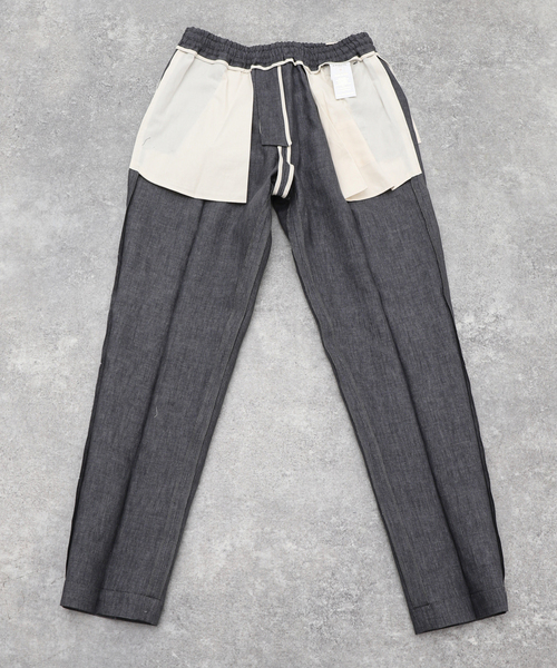 BRIGLIA 1949(ブリリア)の「【BRIGLIA 1949 / ブリリア 1949】Active Linen Easy PT(スラックス・メンズ・ベージュ/ブラック・48/46/44/42/50)」の13枚目の写真