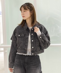 3.3 Field Trip  | 3.3 Field Trip／スリットデニムジャケット　2995302(デニムジャケット)