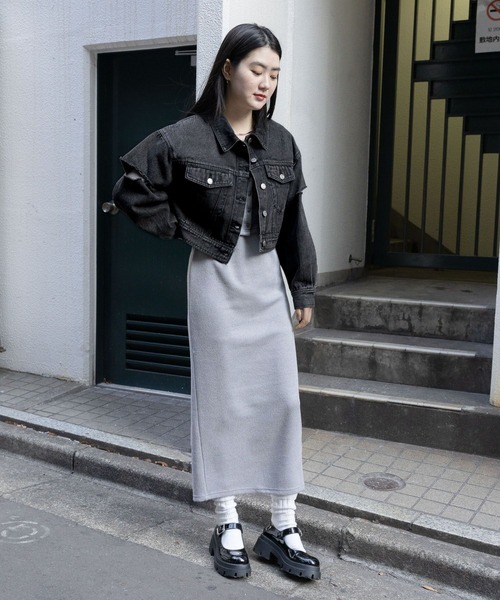 3.3 Field Trip （3.3フィールドトリップ）の「3.3 Field Trip／スリットデニムジャケット　2995302（デニムジャケット・レディース・ブルー/ブラック・FREE）」の14枚目の写真