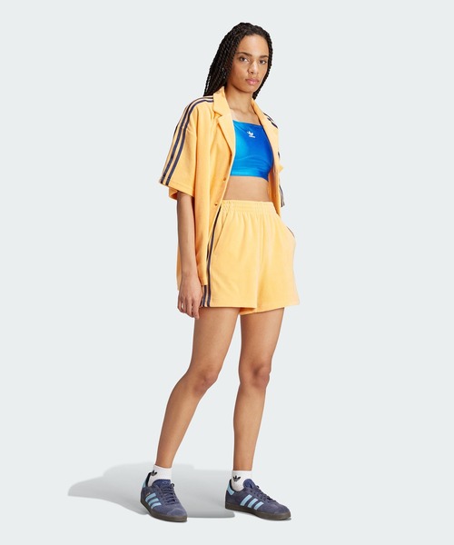 adidas（アディダス）の「アディダス オリジナルス リゾートショーツ / ハーフパンツ / アディダスオリジナルス adidas Originals（スウェットパンツ・レディース・ホワイト/オレンジ・XX-LARGE/LARGE/MEDIUM/SMALL/X-LARGE/X-SMALL）」の10枚目の写真