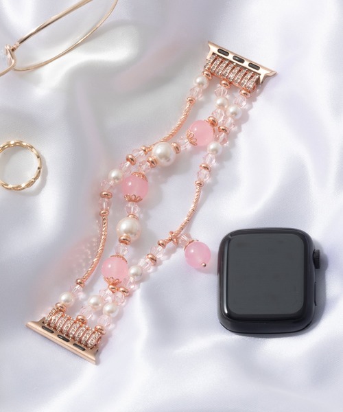 emonique（エモニーク）の「ジュエリー パール Apple Watch Band スマートウォッチバンド【38/40/41/42/44