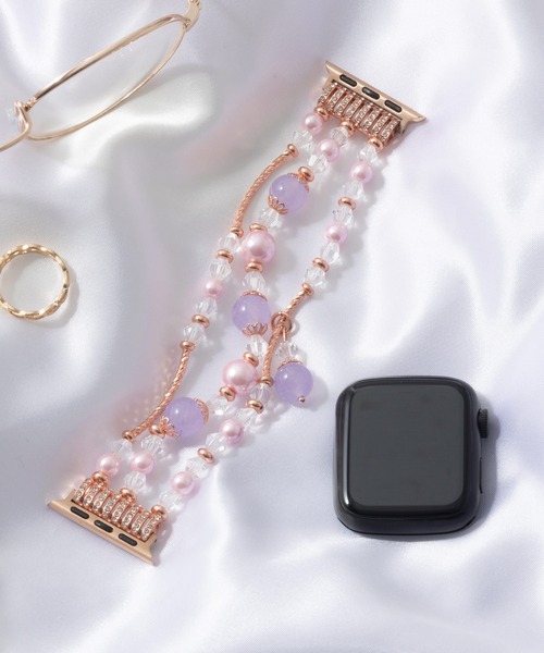 emonique（エモニーク）の「ジュエリー パール Apple Watch Band スマートウォッチバンド【38/40/41/42/44