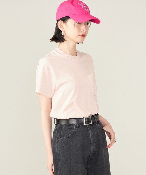 SHIPS(シップス)の「SHIPS NINE CASE:ポケット TEE ◇(Tシャツ/カットソー・レディース・オリーブ/ホワイト/ピンク・ONE SIZE)」の10枚目の写真