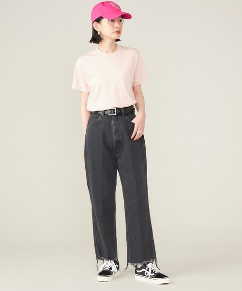 SHIPS(シップス)の「SHIPS NINE CASE:ポケット TEE ◇(Tシャツ/カットソー・レディース・オリーブ/ホワイト/ピンク・ONE SIZE)」の15枚目の写真