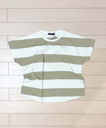 プリーツプリーズ　細めボーダー　ドルマン　Tシャツ 美品 DANTON / ドルマン スリーブ ボーダー Tシャツ（Tシャツ