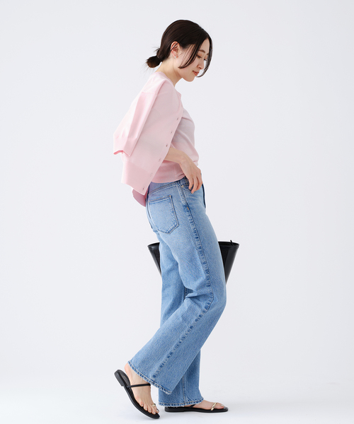 ENA LEVITA クルーカーディガン　ピンクB イエナ IENA 《WEB限定/追加3》LEVITA クルーカーディガン