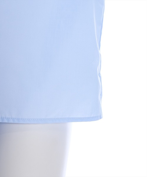 clear(クリア)の「ハートビジューボタンパフスリーブボウタイ五分袖ブラウス(シャツ/ブラウス・レディース・オフホワイト/ブラック/サックスブルー・F)」の4枚目の写真