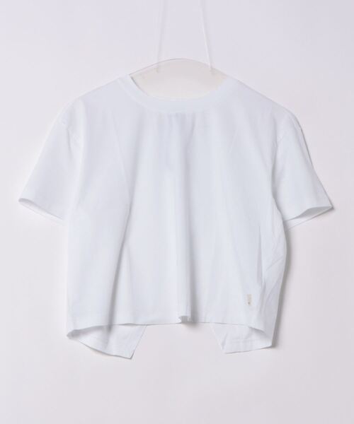 Vuori（ヴオリ）の「【Vuori】半袖 FeatherクロスバックTシャツ（Tシャツ/カットソー・レディース・ブラック/ブルー系その他6/ホワイト・S）」の2枚目の写真