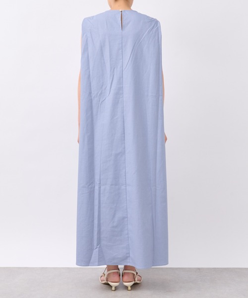 un dix cors（アンディコール）の「麻混肩タックストレートワンピース（ワンピース・レディース・ネイビー/パープル・FREE）」の20枚目の写真