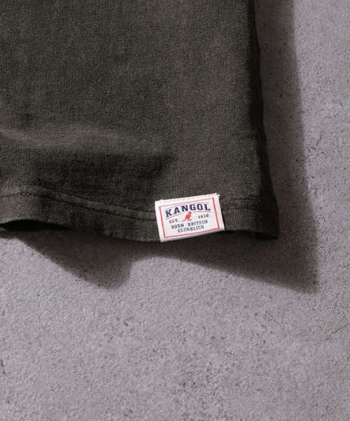 KANGOL(カンゴール)の「【KANGOL】 ピグメント ワンポイント ロゴ 刺繍 ビッグシルエット ラグラン ハーフスリーブ Tシャツ(Tシャツ/カットソー・メンズ・ネイビー/ネイビー系/ホワイト×ブラック/ブラック/ホワイト・MEDIUM/LARGE)」の19枚目の写真