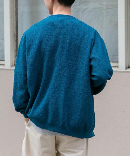 FORK&SPOON(フォークアンドスプーン)の「FORK&SPOON PEウォッシャブルニットカーディガン(カーディガン/ボレロ・メンズ・ブルー/ブラック・4/5)」の11枚目の写真