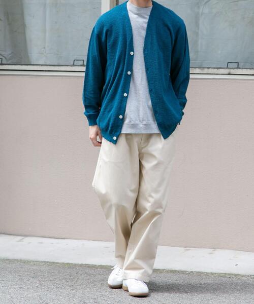 FORK&SPOON(フォークアンドスプーン)の「FORK&SPOON PEウォッシャブルニットカーディガン(カーディガン/ボレロ・メンズ・ブルー/ブラック・4/5)」の12枚目の写真