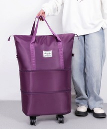 ボストンバッグ（パープル/紫色系・ナイロン）ファッション通販