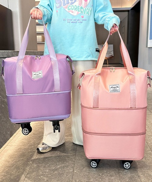 大容量！ キャスター付き ボストンバッグ ギアバッグ キャリーバッグ florist ボストンバッグ 「2way」大容量キャスター付きナイロン