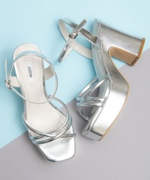 【REZOY】コードストラップ厚底ヒールサンダル