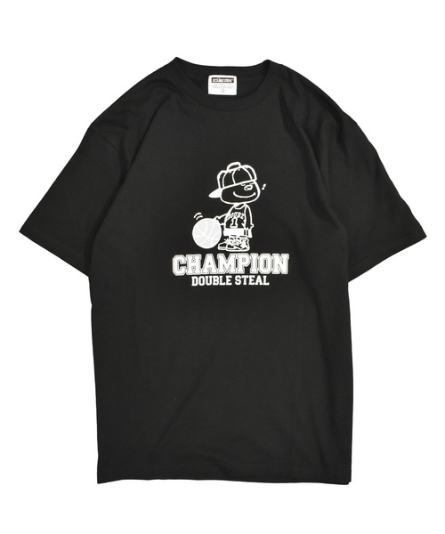 DOUBLE STEAL（ダブルスティール）の「バスケットDOUBZ Tシャツ（Tシャツ/カットソー・メンズ・バーガンディー/グレイッシュベージュ/ホワイト/ブラック・MEDIUM/LARGE/X-LARGE）」の3枚目の写真