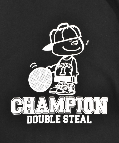 DOUBLE STEAL（ダブルスティール）の「バスケットDOUBZ Tシャツ（Tシャツ/カットソー・メンズ・バーガンディー/グレイッシュベージュ/ホワイト/ブラック・MEDIUM/LARGE/X-LARGE）」の5枚目の写真