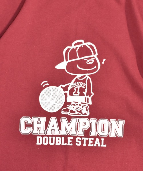 DOUBLE STEAL（ダブルスティール）の「バスケットDOUBZ Tシャツ（Tシャツ/カットソー・メンズ・バーガンディー/グレイッシュベージュ/ホワイト/ブラック・MEDIUM/LARGE/X-LARGE）」の19枚目の写真