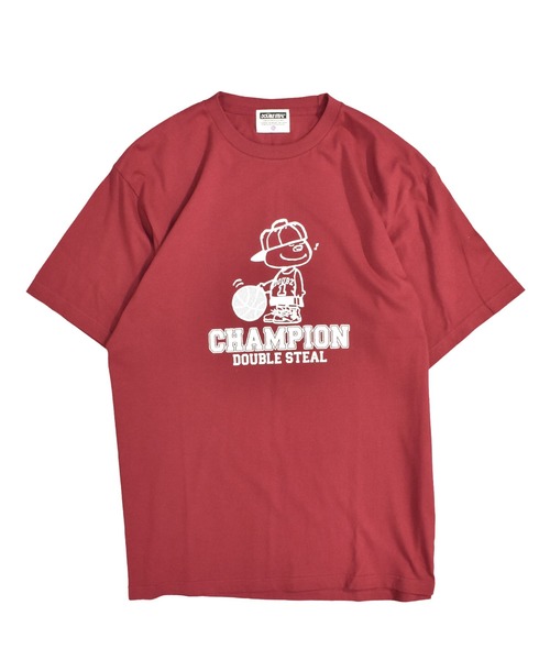 DOUBLE STEAL（ダブルスティール）の「バスケットDOUBZ Tシャツ（Tシャツ/カットソー・メンズ・バーガンディー/グレイッシュベージュ/ホワイト/ブラック・MEDIUM/LARGE/X-LARGE）」の20枚目の写真