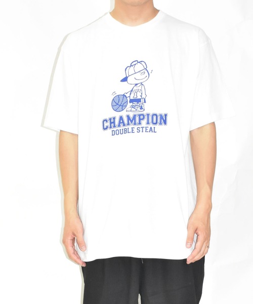 DOUBLE STEAL（ダブルスティール）の「バスケットDOUBZ Tシャツ（Tシャツ/カットソー・メンズ・バーガンディー/グレイッシュベージュ/ホワイト/ブラック・MEDIUM/LARGE/X-LARGE）」の15枚目の写真