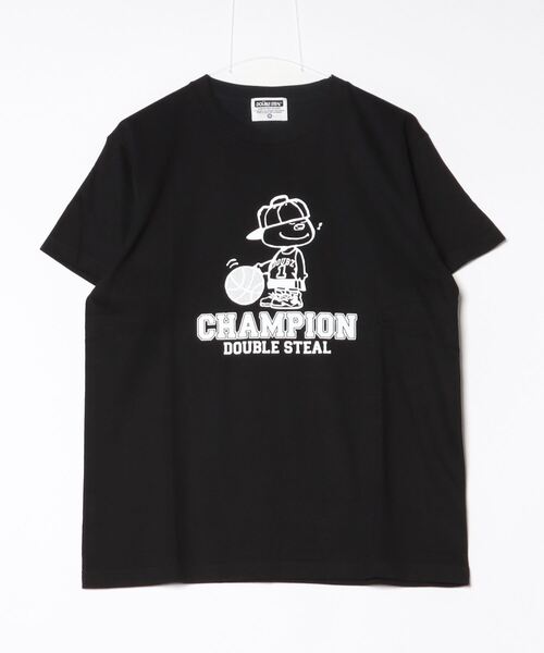 DOUBLE STEAL（ダブルスティール）の「バスケットDOUBZ Tシャツ（Tシャツ/カットソー・メンズ・バーガンディー/グレイッシュベージュ/ホワイト/ブラック・MEDIUM/LARGE/X-LARGE）」の10枚目の写真
