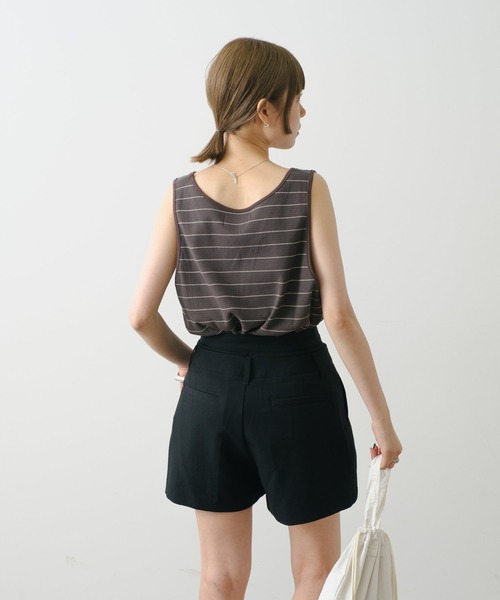 WHIMSIC(ウィムジック)の「【UNISEX】サーマルボーダータンクトップ(タンクトップ・メンズ・チャコールグレー/ブルー/アイボリー/ミント・FREE)」の12枚目の写真